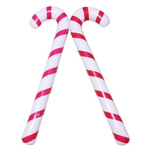 88 cm / 35 pollici Canne di Natale gonfiabili Classico Leggero Decorazione appesa Palloncino lecca-lecca Palloncini per feste di Natale Ornamenti Ornamento Regalo JY0776