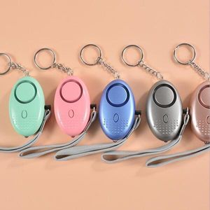130db Egg Shape Self Defense Alarm Girl Women Security Protect Alert Personal Safety Scream Loud Keychain Alarms 2022