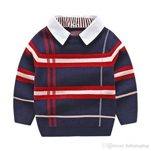Дети пуловер свитер рубашка осень зима бренд свитер пальто куртка для ноты ребёнок свитера 2 3 4 5 6 7-летний одежда мальчиков