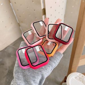 W przypadku Zegarek Apple 7 PC Harted Glass Glass Ekran Protector Iwatch 6 5 4 3 2 1 SE Pokrywa 38mm 42mm 40mm 44mm 41mm 45mm Iwatch7 z Detal Box Nowy