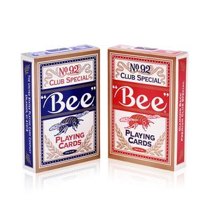 US Playing Cards Games Bee No. 92 Diamond Back Club Special Red Blue - Poker, Rummy, Euchre, Pinochle