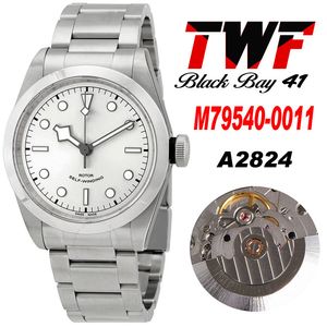 TWF 41mm 79540 A2824 Otomatik Erkek İzle Gümüş Arama Paslanmaz Çelik Bilezik 9 Stilleri Süper Sürüm 2022 Yeni Saatler Puretime B2