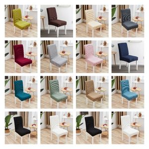 Yemek Sandalye Kapak Polyester 14 Renkli Slipcover Koruyucu Kılıf Koruyucu Sandalye Koltuk Otel Ziyafet Elastik Sandalye Kapak T2I51813