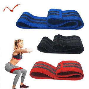 Fasce di resistenza del cerchio dell'anca antiscivolo Bande elastiche per esercizi di bottino per allenamento di yoga Stretching Allenamento fitness H1026