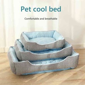 Собачья матовая охлаждающая летняя площадка для S CAT Одеяло дивана дышащая домашняя кровать моющийся маленький средний большой автомобиль 210924