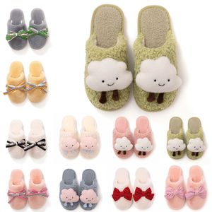 Fashion Cute Winter Fur Slippers for Women Yellow Pink White Snow Slides Indoor House Outdoor Girls Ladies Furry Slipper Soft Comfortable Shoes size 36-41