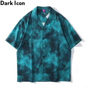 Tie Dyeing Polo oversize Uomo Donna Summer Street Fashion Camicie da uomo Camicia hawaiana Uomo 210603