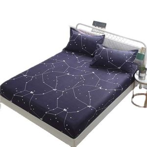 1pc lenzuolo letto fiore stampato coprimaterasso set di lenzuola quattro angoli con fascia elastica lenzuolo (senza federe) MY 210626