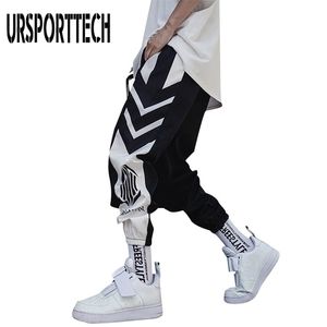 Streetwear Hip hop Joggers Pants Men Loose Harem Pants Ankle Length Trousers Sport Casual Letter Print Sweatpants For Men 3XL 220311