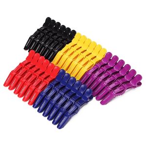 6pcs lot Plastic Hair Clip Hairdressing Clamps Claw Section Alligator Clips Barber For Salon Styling Hair Accessories Hairpin