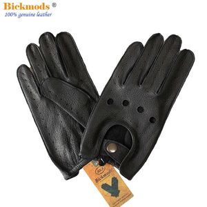 レザーデーマンドライバー手袋メンズ夏と秋の単層薄いセクション屋外ライディングフルフィンガーオートバイ手袋H1022