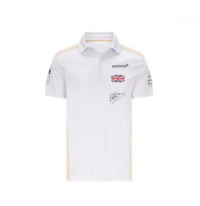 F1polo gömlek T-shirt 2021 Team Racing Suit Kısa kollu T-Shirt Polo Gömlek Yakel Araba Tulumları Aynı Tarzı Özelleştirdi