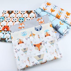 Wholesale textile dolls for sale - Group buy Fabric Cartoon Cloth Arrow Panda Printing Patchwork Cotton For Tissue Kids Bedding Textile Sewing Tilda Doll