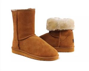 Buty śniegowe Designer Kobiety Winter Buty Skórzane Kęska Klaszła Czarny Szary Buty Męskie Kobiet Boot Girl Fashion Winter Buty RT