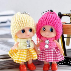 Kawaii Girls Kids Leksaker Keychain Barn Födelsedag Julklapp Doll Key Chain Cartoon Baby Toy Keychains