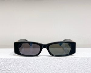 Летний прямоугольник Овальные черные солнцезащитные очки 4105 черные/серые дизайнерские очки для женщин с коробкой