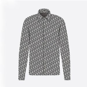 Camicie firmate da uomo Abbigliamento di marca Camicia da uomo a maniche lunghe con stampa floreale Camicia Hip Hop in cotone di alta qualità 84159