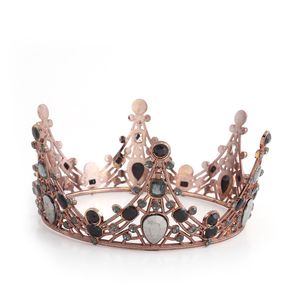 Украшение вечеринки Мини Корона Tiara Торт Топпер Кристалл Детские Украшения для волос Для Свадьбы День Рождения Детская Офис