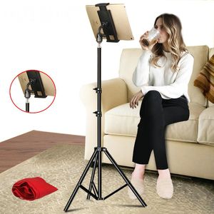 Adjustable Tablet Tripod Floor Stand Holder Live Mount Support for 4-13 inches iPad Air Pro 12.9 Lazy Bracket Support
