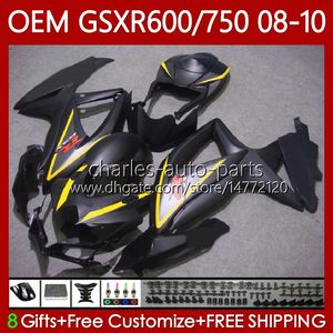 OEM для впрыска для Suzuki GSXR 600 750 CC GSXR-750 K8 GSXR-600 600CC 750CC 08-10 Body 88no.82 GSX-R600 GSXR750 08 09 10 GSXR600 GSX-R750 2008 2009 2010 BACKENT MATE BLACK