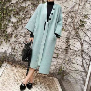 Winter cardigans Autumn Sweater Coat Women's Korean Sweaters cardiagns lady Lazy elegant Loose Thick Cardigan Long coat 210514