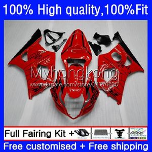 Spritzguss-Verkleidungen für Suzuki, rot, schwarz, neu, GSXR1000, GSX-R1000 K3 2003–2004, Karosserie, 25 Nr. 3, GSXR 1000 CC 1000CC 2003 2004, GSXR-1000 03 04, Motorrad-OEM-Karosserien