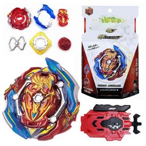 Burst GT B-150 Booster Union Achilles Cn Gyro Spinning Top with Launcher Juguetes Metal Fusion Gyroscope Toys for Children Boys 210803