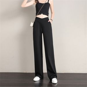 Широкие брюки для женщин Высокий талия Корейский стиль моды негабаритные спортивные штаны Harajuku Streetwear Baggy брюки женские 210915
