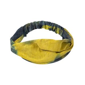 Schweißband Damen Batik-Baumwoll-Stirnbänder, Turban-Kopfwickel, elastische Haarbänder, Bandage, Strand, Vintage-Sport-Stirnband