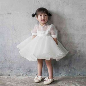 Meisje s jarige banket baby s een jaar oude prinses pluizige garenjurk kinder show jurk