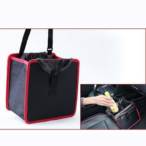 Other Interior Accessories Portable Foldable Car Trash Can Organizer Box Large Capacity Hanging Waterproof Seat Back Storage Bag Waste Baske