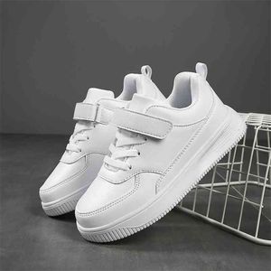 Beyaz çocuklar için ayakkabı erkek ve kız moda çocuk rahat ayakkabılar kaymaz Sneakers 210329