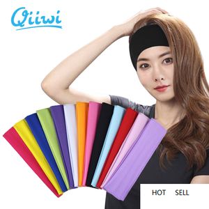 Women Headband Sport Yoga Hair Bands Solid Color Elastic Sports Headbands Unisex Sport Sweat Sweatband