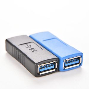 USB 3.0 Tipo A para o adaptador do conector fêmea USB3.0 AF Acoplador F / F Gênero Changer Conversor Extender para Laptop