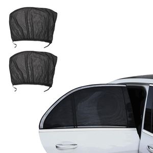 Car Sunshade UV Protection Shield Curtain Auto Side Rear Window Sun Shade Accessories Mesh Cover 2Pcs