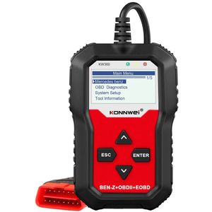 Konnwei KW360 OBD2 أدوات ماسحة السيارات OBD 2 التشخيص التلقائي لـ Mercedes-Benz Full Systems Diagnostic Tool W212 ABS ABS Airbag Reset