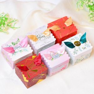 Gift Wrap 50pcs European Style Candy Boxes Wedding Favors And Gifts Box Party Supplies Baby Shower Paper Chocolate Package