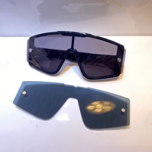 Sonnenbrille für Männer und Frauen Sommer Stil Anti-Ultraviolett Retro-Schild Linsenplatte Unsichtbare Frame Mode Brillen Zufallskiste Xtrem