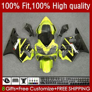 Corpo stampo ad iniezione per HONDA CBR 600 F4i FS CC F4 i 600F4i Giallo Nero 600CC 04-07 55No.35 CBR600F4i CBR600 F4i 04 05 06 07 CBR600FS 2004 2005 2006 2007 Kit carenatura OEM