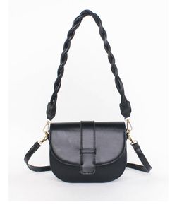 Mode handväska handväska halvcirkel design kvinna axelväskor trend underarm solida färg utomhus casual dam väska