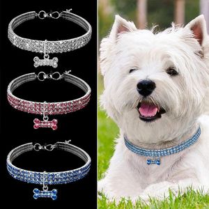 Dog Collars & Leashes Collar Free Personalized Pet Tag Necklace Puppy Cat Nameplate ID Adjustable For Small Dogs Engrave Text