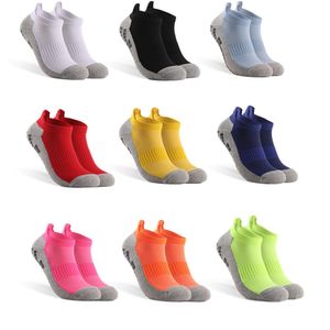 Vinyl shock absorbent non-slip sports socks with thick towel soles short tube ankle sockings sweat absorption wear resistance training football hose