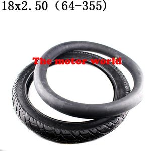 Rodas de motocicleta pneu interno e externo pneu com boa qualidade 18x2.50 64-355 pneu se encaixa triciclo de bateria elétrica trotinette de gás