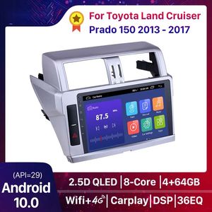 CAR DVD Radio Multimedia Video Player Navigation GPS CarPlay DSP Support 360 Kamera för Toyota Land Cruiser Prado 150 2013 - 2017