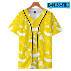 Maglietta da baseball economica da uomo estiva Maglietta da baseball Maglietta traspirante stampata in 3D Anime Abbigliamento hip-hop all'ingrosso 051