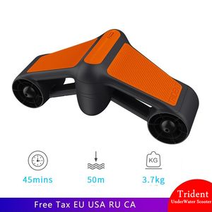 Yeni Trident Su Geçirmez Sualtı Scooter Elektrikli itici Scooter İki Hızlı Pervane Dalış Havuzu el tipi