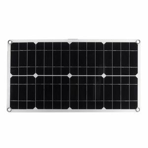 50W Solar Panel Cells Poly Dual USB Output for Car Yacht 18/12/5V Battery Boat Charger