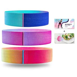 3 stks/pak Yoga Fitness Weerstand Bands Hip Expander Bands Rubberen Band ElasticFor Fitnessapparatuur Outdoor Riem H1026