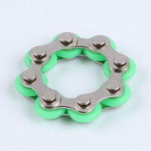 Bike Chain Toy Pierścień Key Fidget Spinner Gyro Ręcznie Metalowe Palec Bransoletki Bransoletki Zmniejsz Dekompresyjny Lęk Anti Stres dla Dzieci DHL