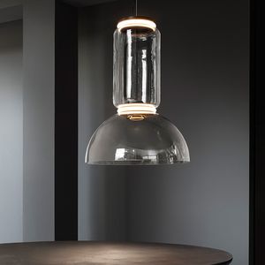 Itália Projeto Lâmpadas Pingente de Vidro Pesado Nórdico Pendurado LED Lâmpada Lâmpada Luminária para sala de jantar Loja Loft Decor